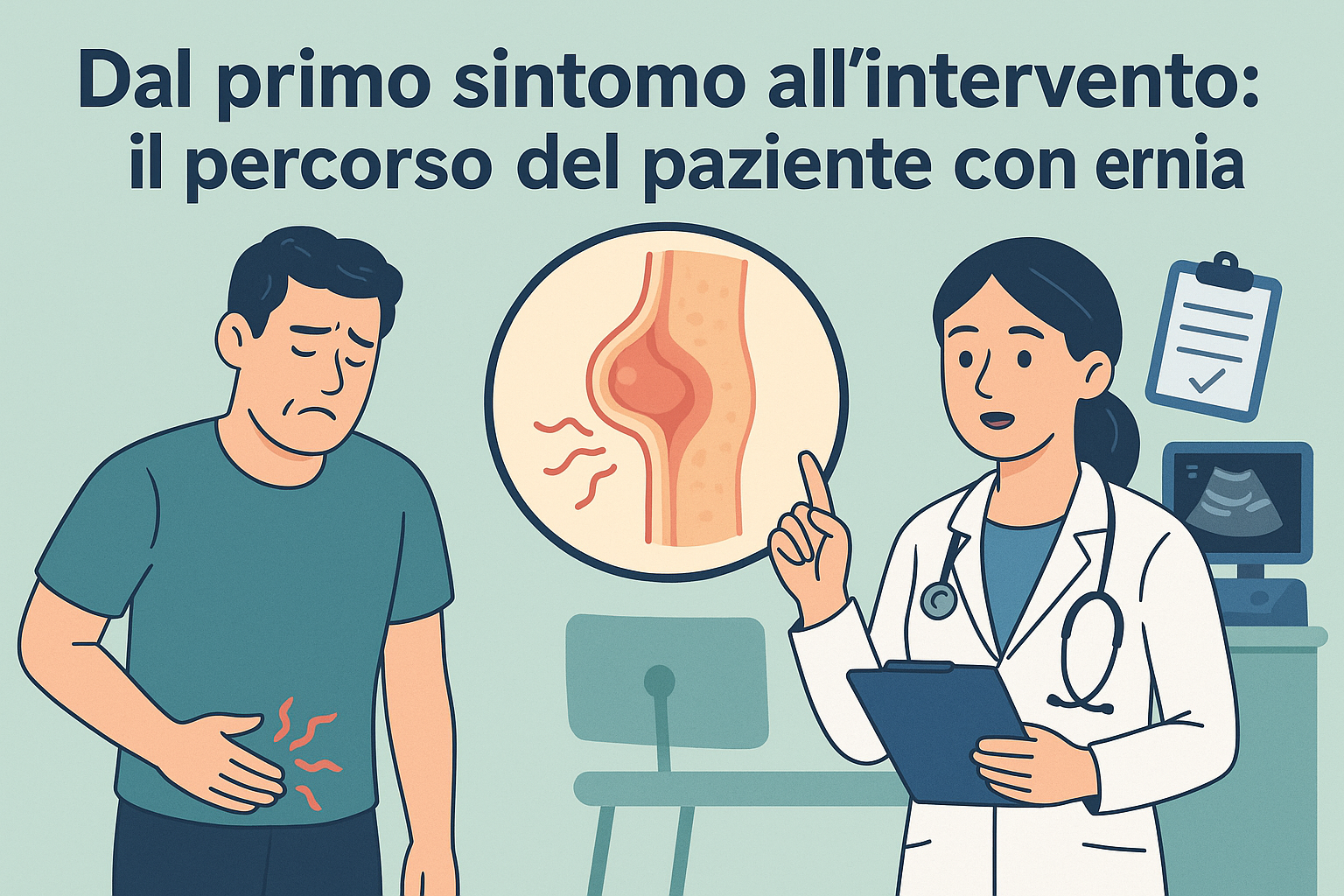 Dal primo sintomo all’intervento il percorso del paziente con ernia