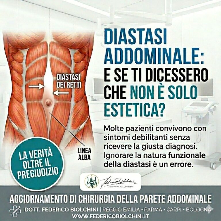 Una diastasi non operata o trascurata
